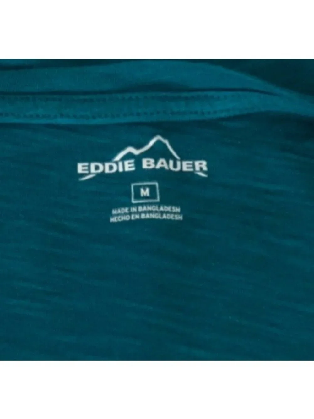 Eddie Bauer T shirt Women Size M Blue Scoop Neckline Short Sleeves Cotton Modal - Picture 6 of 13